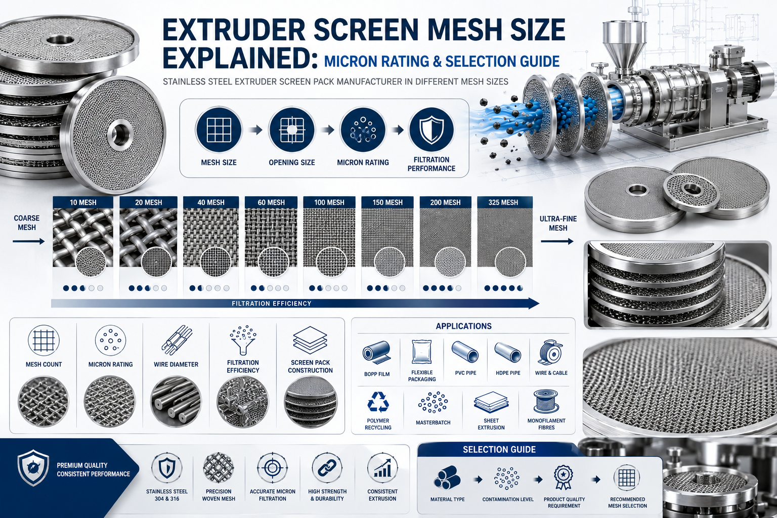 Extruder Screen Mesh Size Explained: Micron Rating & Selection Guide